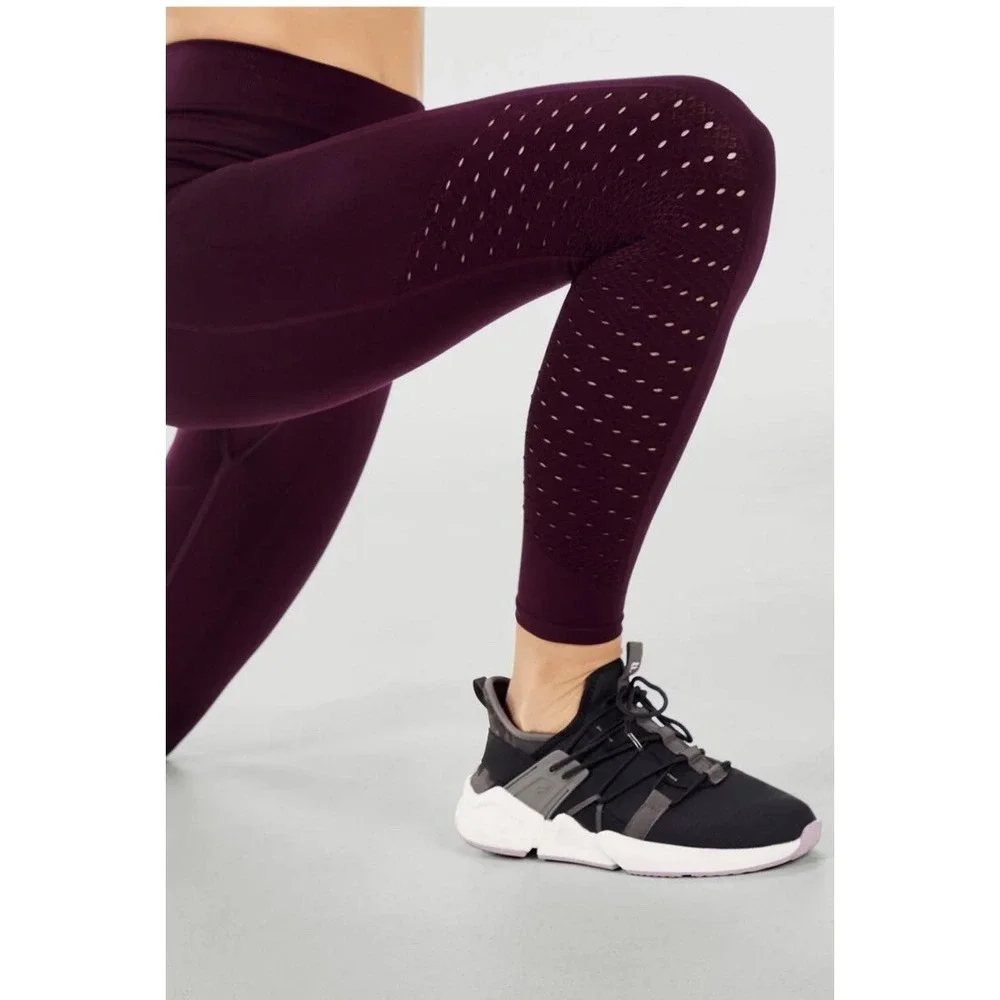 Fabletics Womens Pull On Red Seamless Leggings‎ Size XS